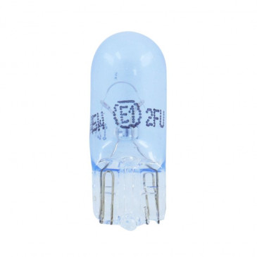 LIGHT BULB 12V 5W STANDART W5W FOOT W2,1x9,5D WEDGE BLUE (SPEEDOMETER) (SOLD PER UNIT) -FLOSSER- 4018354005097
