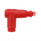 SPARK PLUG CAP - NGK RACING CR2 BEND FOR SPARK PLUG WITHOUT OLIVE (8048) 0087295080481