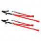 SANGLE MOTO RTECH A BOUCLE AUTOMATIQUE AVEC MOUSQUETON ROUGE 38mm x 2,1M (RESISTANCE 550KG) (VENDU PAR PAIRE) 8057094126286
