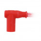 SPARK PLUG CAP - NGK RACING CR4 BEND FOR SPARK PLUG WITH OLIVE (8054) 0087295080542