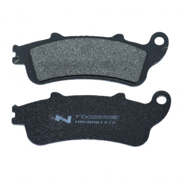 PLAQUETTE DE FREIN NEWFREN POUR HONDA 125 FORESIGHT 2003>2007 AV, 250 FORESIGHT 1999>2007 AV, 1100 CBR 1997> AR, 800 VFR 1998>2002 AR / PEUGEOT 250 SV 2001> AV (FD0255BE) (ELITE ORGANIQUE) 8025832414759