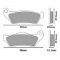 BRAKE PADS NEWFREN FOR BMW 850 R GS 1996>2007 Rear 900 R RT 2005>2013 Rear 1000 S XR 2015> Rear 1100 R R1993>2001 Rear 1150 R RT 2000>2006 Rear 1300 K S 2009>2015 (FD0229BT) (TOURING ORGANIC) 8025832414629