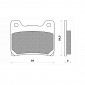 BRAKE PADS NEWFREN FOR YAMAHA 850 TDM 1991>2001, 900 XJS DIVERSION 1995>2003, 1100 BULLDOG 2002>2006, 1200 V-MAX 1991>2003 (L 64mm - H 54.5mm - thk 9mm) (FD0068TS) (TOURING SINTERED) 8025832413042