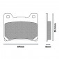 BRAKE PADS NEWFREN FOR YAMAHA 850 TDM 1991>2001, 900 XJS DIVERSION 1995>2003, 1100 BULLDOG 2002>2006, 1200 V-MAX 1991>2003 (L 64mm - H 54.5mm - thk 9mm) (FD0068TS) (TOURING SINTERED) 8025832413042