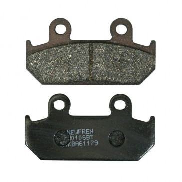 PLAQUETTE DE FREIN NEWFREN POUR HONDA 500 CBR F 1987>1990 AV, 750 XRV AFRICA TWIN 1990>1993 AV, 450 CBX S 1987> AV, 250 NSR 1986> AV (L 42mm - H 81mm - P 8.8mm) (FD0106BT) (TOURING ORGANIQUE) 8025832413462