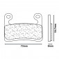 BRAKE PADS SET (4 pads) CL BRAKES FOR BMW 1000 S RR, S XR 2019>, 1250 R GS, R RT 2019> FRONT (1257 A3+ TOURING SINTERED) 0841754015533