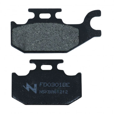 PLAQUETTE DE FREIN NEWFREN POUR SUZUKI 125 BURGMAN 2007> AR, 125 SIXTEEN 2008>2011 AR (L 82mm-62mm - H 41mm - P 9.5mm) (FD0301BE) (ELITE ORGANIQUE) 8025832415084