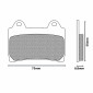 PLAQUETTE DE FREIN NEWFREN POUR YAMAHA 600 SRX 1990>1991 AV, 750 FZR GENESIS 1987> AV, 1200 XJR 1994>1998 AV, FJ 1991>1995 AV (FD0177BT) (TOURING ORGANIQUE) 8025832413981