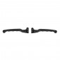 BRAKE LEVER FOR PEUGEOT 103 SPX, RCX Steel - BLACK Long 160 mm (TYPE ORIGINAL) ( PAIR) -SELECTION P2R- 3701213431205