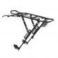 PORTE BAGAGE VELO ARRIERE A TRINGLES P2R ALU NOIR REGLABLE 29"/27.5"/26'' (SUPPORTE 15Kgs) 3700948094648