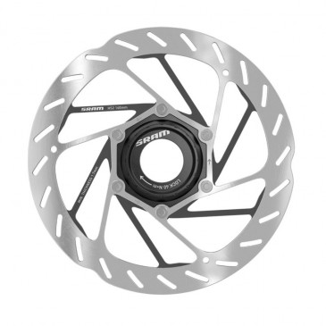 BRAKE DISC-FOR MTB- CENTERLOCK SRAM HS2 160mm - SILVER (ROUND EDGE) 0710845862366