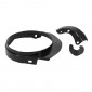 BELT COVER FOR MOPED MBK 51 BLACK (With mounting lugs) -SELECTION P2R-