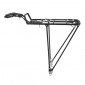 LUGGAGE RACK-REAR- QUICK RELEASE- PLETSCHER QUICK RACK BLACK ALUMINIUM (ON SEATPOST Ø 24 > 35mm) - MAX LOAD 27kgs WITH STAYS - REMOVABLE WITHOUT TOOLS. 3700948233627