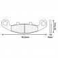 BRAKE PADS SET (2 pads) CL BRAKES FOR KAWASAKI 1100 ZEPHYR Rear 1100 ZZR 1990>2001 Rear 1000 ZX-10 1988>1990 Front+Rear, 550-750 ZEPHIR Front / HYOSUNG 250-600 COMET 2002> Front - (2304-RX3 TOURING SINTERED) 0841754001840