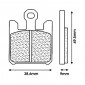 BRAKE PADS SET (4 pads) CL BRAKES FOR KAWASAKI 600 ZX-6 RR 2003>2007 Front 1000 ZX-10 R 2004>2007 Front 1200 ZX-12 R 2004> Front 1600 VN VULCAN 2005> Front (1110 XBK5 SPORT SINTERED) 0841754008573