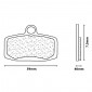 PLAQUETTE DE FREIN CL BRAKES POUR GAS-GAS 125-250-280-300 TXT 2012> AV / KTM 85-250-350 SX 2014> AV / SHERCO 125-250 ST 2013> AV (1 JEU DE 2 PLAQUETTES) (1228 MX10) 0841754014925