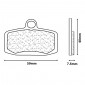 PLAQUETTE DE FREIN CL BRAKES POUR GAS-GAS 125-250-280-300 TXT 2012> AV / KTM 85-250-350 SX 2014> AV / SHERCO 125-250 ST 2013> AV (1 JEU DE 2 PLAQUETTES) (1228 MX10) 0841754014925