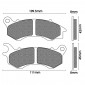 BRAKE PADS NEWFREN FOR HONDA 125 PCX 2009> Front 50 VISION 2010>2016 Front KYMCO 125 AGILITY 2016> Front 125 PEOPLE 125 2016> Front (FD0467BE) (SCOOTER ELITE ORGANIC) 8025832416395