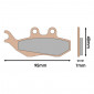 BRAKE PADS MALOSSI MHR SYNT FOR PEUGEOT 50 XPS Front/ MBK 50 X-POWER 2004> Front/ YAMAHA 50 TZR 2004> Front/ APRILIA 50 RS 2001> Front/ GILERA 50 DNA 2000> Front 3700948134085