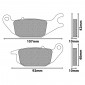 BRAKE PADS NEWFREN FOR HONDA 125 xWd V VARADERO 2001>2011, 125 CBR R 2004>2010 Rear YAMAHA 125 TRICITY 2014>2016 Front LEFT (FD0331BT) (TOURING ORGANIC) 8025832415442