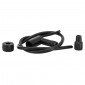 SPARK PLUG WIRE Ø6mm +SPARK PLUG CAP 90°- KIT - BLACK (50CM) 3701213418701