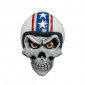 STICKER LETHAL THREAT 3D SKULL HELMET WHITE 7577858868160