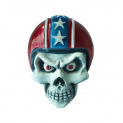 STICKER LETHAL THREAT 3D SKULL HELMET RED 7577858868230