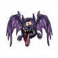 AUTOCOLLANT/STICKER LETHAL THREAT MINI TETE DE MORT CHAUVE SOURIS (60x80mm) 7577850022230