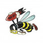 STICKER LETHAL THREAT MINI NASTY KILLER BEE (60x80mm)