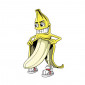 AUTOCOLLANT/STICKER LETHAL THREAT MINI VILAIN BANANA (60x80mm) 7577850016600