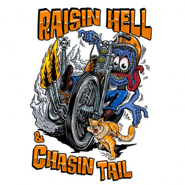 STICKER LETHAL THREAT MINI CHASIN TAIL (60x80mm) 7577850028650