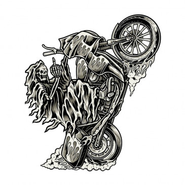 AUTOCOLLANT/STICKER LETHAL THREAT MINI WHEELY REAPER (60x80mm) 7577850028410