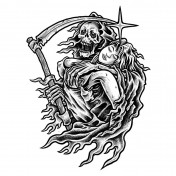 STICKER LETHAL THREAT MINI LUST OVER LOVE (60x80mm) 7577850028030