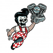 AUTOCOLLANT/STICKER LETHAL THREAT MINI BIG BORE (60x80mm) 7577850026980