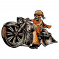 AUTOCOLLANT/STICKER LETHAL THREAT MINI LOW AND SLOW BIKER (60x80mm)