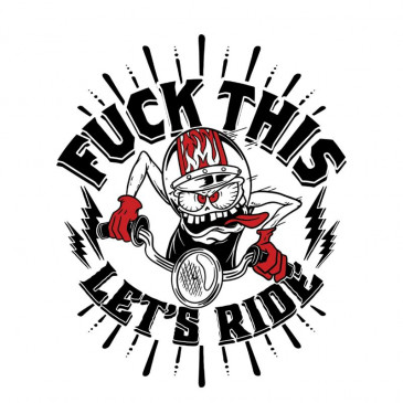 AUTOCOLLANT/STICKER LETHAL THREAT MINI F THIS LET'S RIDE (60x80mm)