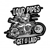 STICKER LETHAL THREAT MINI LOUD PIPES (60x80mm) 7577850023390