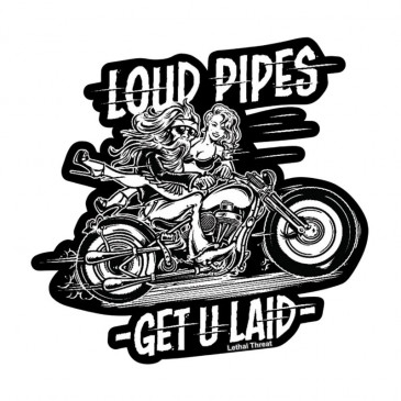 AUTOCOLLANT/STICKER LETHAL THREAT MINI LOUD PIPES (60x80mm) 7577850023390