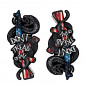 STICKER LETHAL THREAT MINI DON'T TRAD ON ME (60x80mm) 7577850022850
