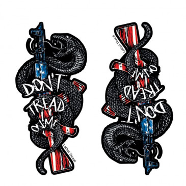 STICKER LETHAL THREAT MINI DON'T TRAD ON ME (60x80mm) 7577850022850