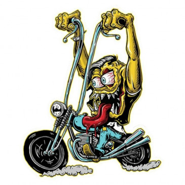 AUTOCOLLANT/STICKER LETHAL THREAT MINI BIKER MONSTER (60x80mm)