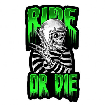 STICKER LETHAL THREAT MINI RIDE OR DIE (60x80mm)