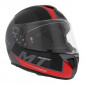 CASQUE INTEGRAL MT RAPIDE OVERTAKE GRIS/ROUGE MAT L (CALOTTE FIBRE SIMPLE ECRAN PINLOCK READY)