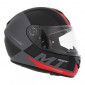 CASQUE INTEGRAL MT RAPIDE OVERTAKE GRIS/ROUGE MAT L (CALOTTE FIBRE SIMPLE ECRAN PINLOCK READY)