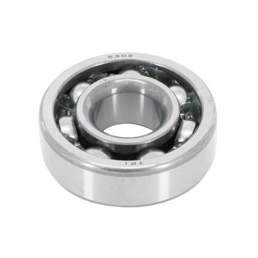 ROULEMENT D'EMBIELLAGE 6302QR (16x42x13) TPI ACIER C3 ADAPTABLE MBK 51, 41, 88, CLUB (VENDU A L'UNITE) 3701213410286