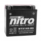 BATTERY 12V 12 Ah NTX14H-BS NITRO MF MAINTENANCE FREE WITH ACID PACK (Lg150xL87xH145mm)