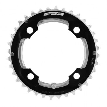 PLATEAU VTT 4BRA D.104 FSA ORIGINE 36DTS DOUBLE EXTERIEUR ALU NOIR 10/11V. (WB272B) 4712010055692
