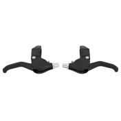 BRAKE LEVERS SET FOR CHILD BIKE - NEWTON RESIN For V-BRAKES - BLACK (PAIR ON CARD) 3700948219928