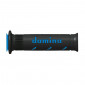 REVETEMENT POIGNEE DOMINO MOTO ON ROAD A250 NOIR/BLEU OPEN END 120-125mm (PAIRE) 8033900005334