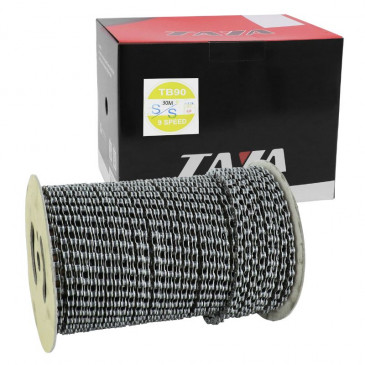 CHAINE VELO 9V. ROUTE/VTT ARGENT ROULEAU DE 30M (AVEC 30 CONNECTEURS) 3700948223383